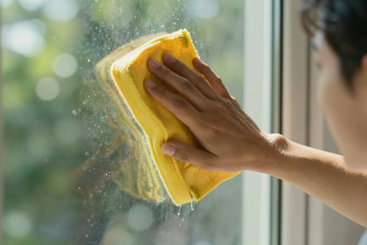 Non pulire mai i vetri quando c'è il sole: l'errore comune che aumenta la tua fatica